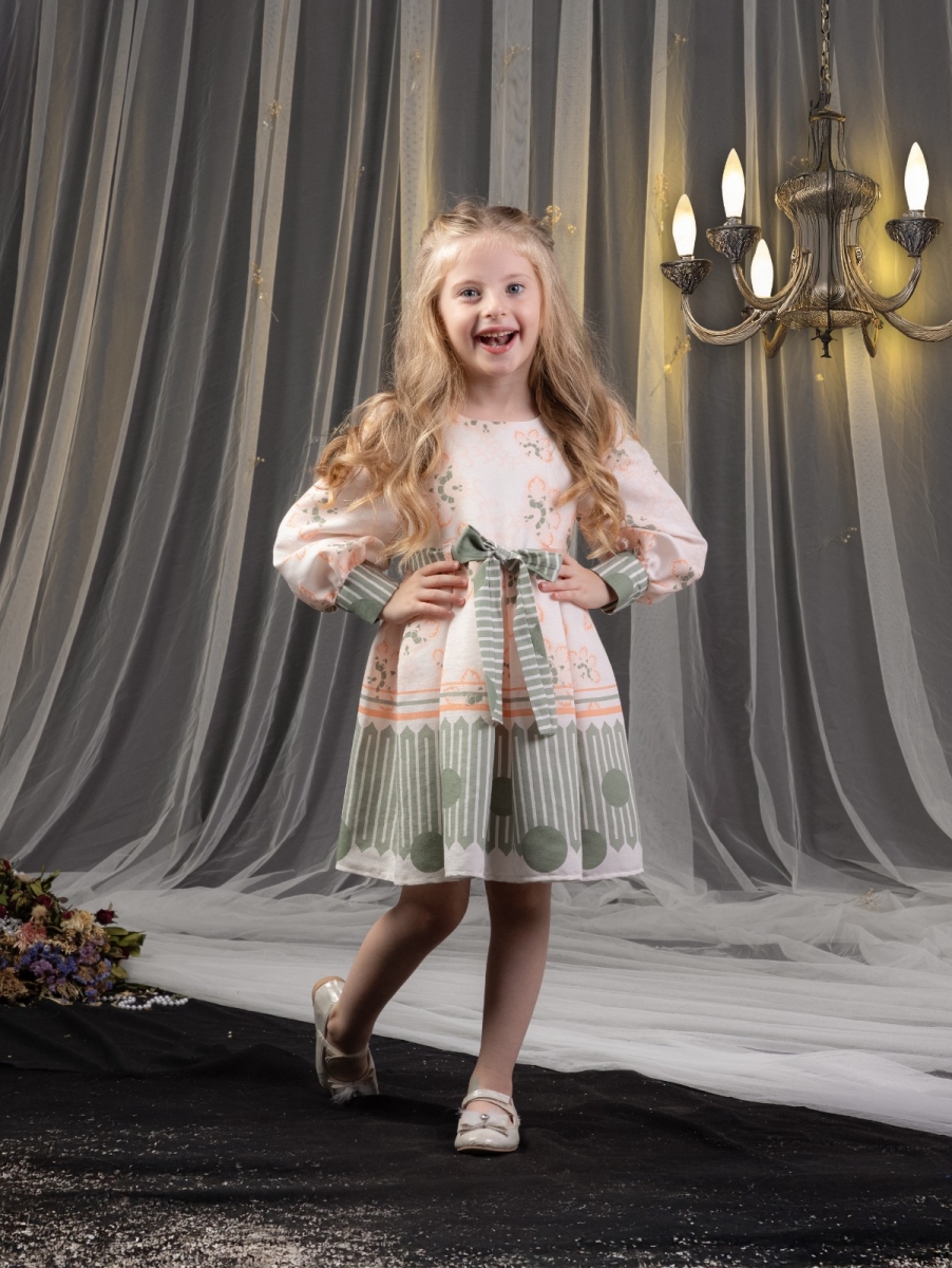 CAMELLİA 5-8 YAŞ ÇİÇEKLİ BAĞLAMALI KIZ ELB 4LÜ