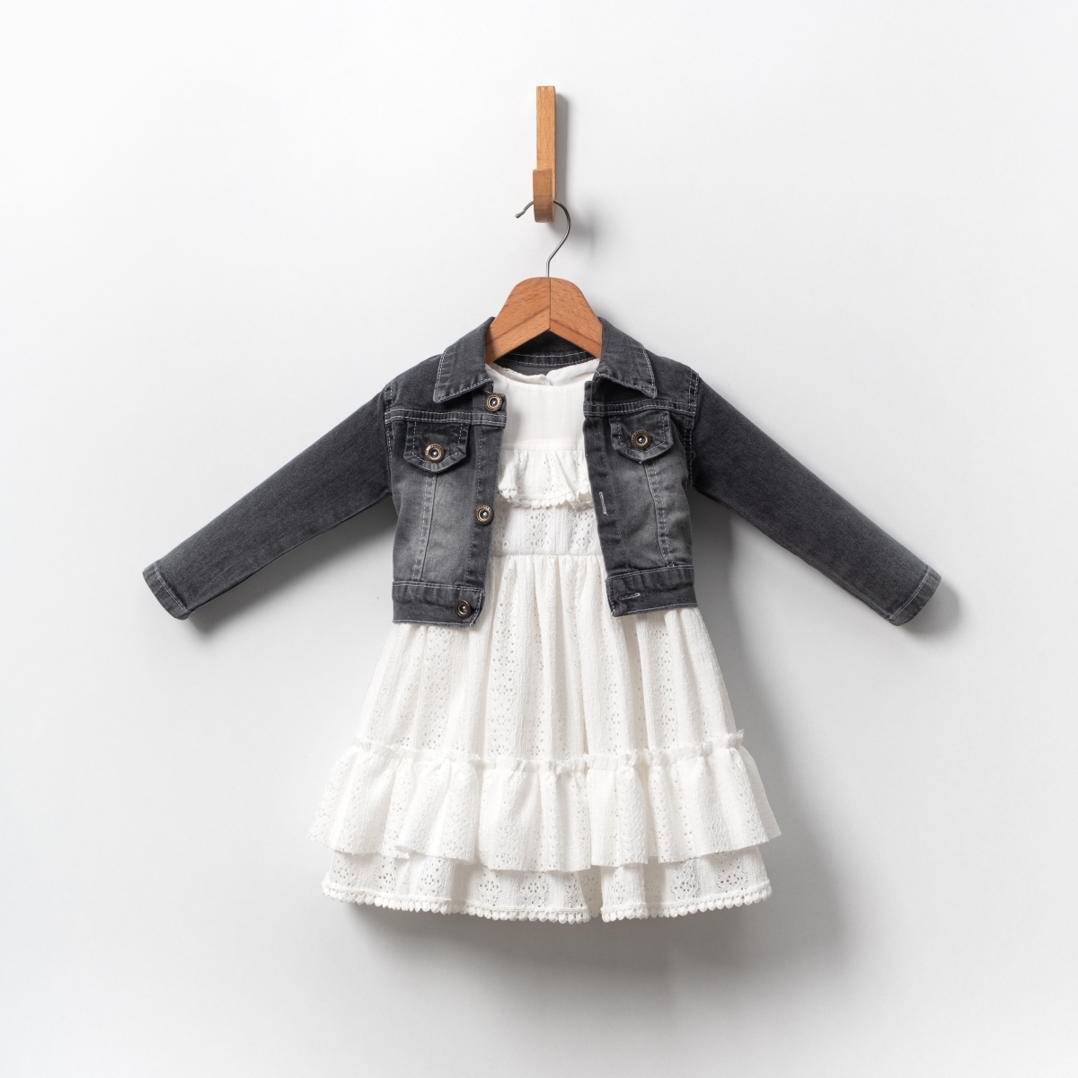 EBRULİ 1-4 YAŞ KOT BOLEROLU KIZ ELB 4LÜ