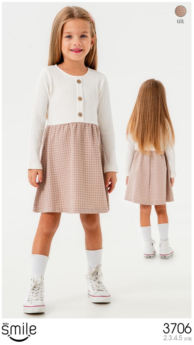 SMİLE 2-5 YAŞ EKOSELİ KIZ ELB 4LÜ